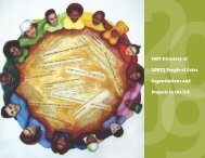 2009 Directory of LGBTQ People of Color Organizations and Projects