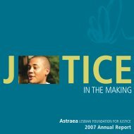 Justice in the Making - Funders for Lesbian and Gay Issues