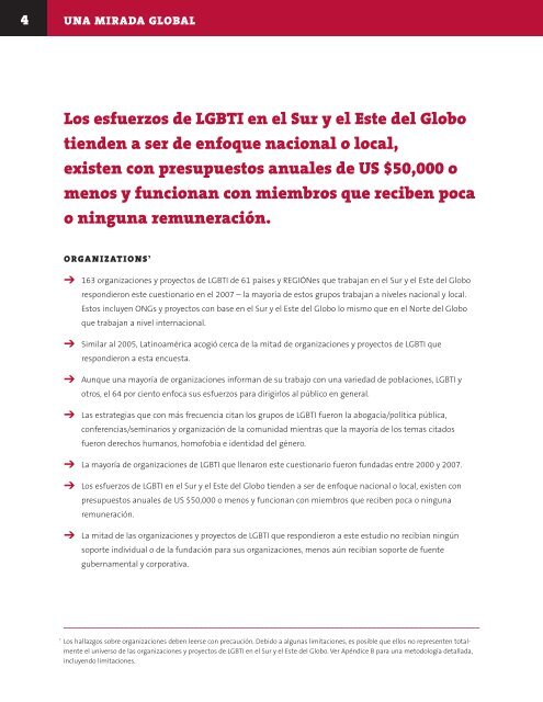 Una Mirada Global - Funders for Lesbian and Gay Issues