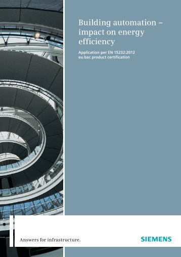 Building automation â impact on energy efficiency - Siemens ...