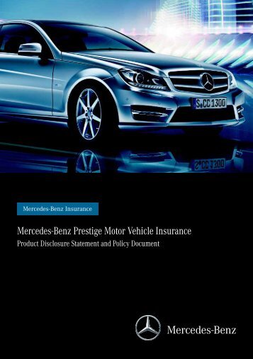 Prestige Motor Vehicle Insurance Product ... - Mercedes-Benz