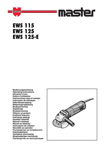 EWS 115 EWS 125 EWS 125-E - Wurth