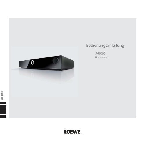 Bedienungsanleitung Audio AudioVision - Loewe