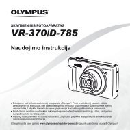 Naudojimo instrukcija VR-370/D-785 - Olympus