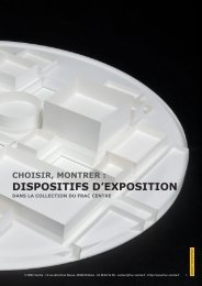 DISPOSITIFS D'EXPOSITION - FRAC Centre