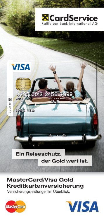 MasterCard/Visa Gold Kreditkartenversicherung - Raiffeisen ...