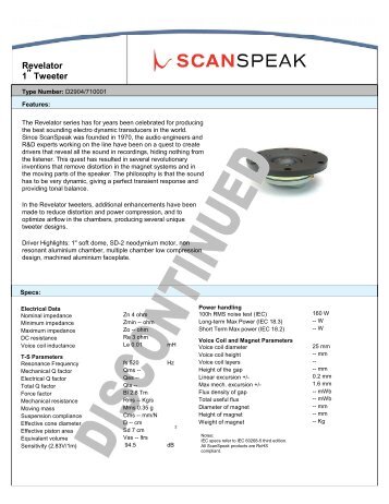 D2904/710001 - Scan-Speak