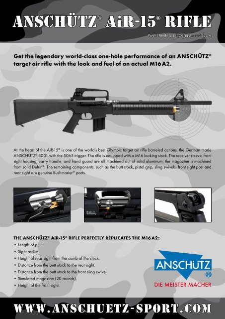 ANSCHÃTZÂ® AiR-15Â® Rifle - JG ANSCHÃTZ GmbH & Co. KG ...