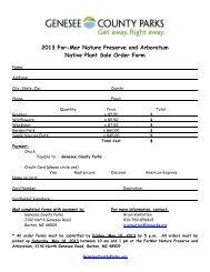 Native Plant Sale Order Form - Genesee County Parks and ...