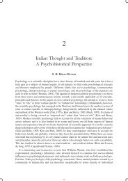 Indian Thought and Tradition: A Psychohistorical Perspective