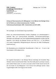Antrag Essenszuschuss - FDP Balingen