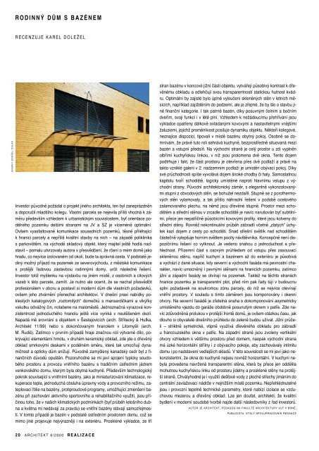Okna, dvefie ZahradnÃ­ architektura 6/2000/ Ã¢ERVEN Rem Koolhaas ...