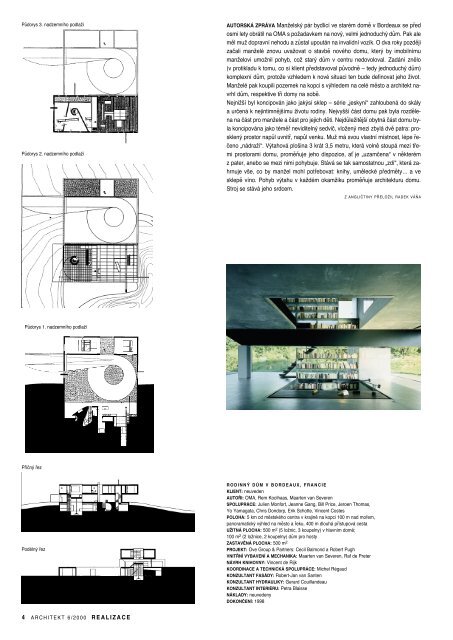 Okna, dvefie ZahradnÃ­ architektura 6/2000/ Ã¢ERVEN Rem Koolhaas ...