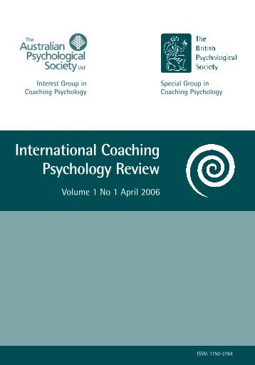 International Coaching Psychology Review - APS Member Groups