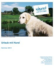 Urlaub mit Hund - Gemeinde Keutschach am See