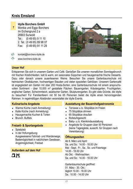 Impressum - Landservice in Nordrhein-Westfalen