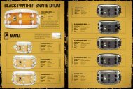 Black Panther Snare Drum p 28-33 - Mapex