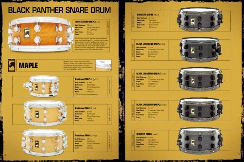 Black Panther Snare Drum p 28-33 - Mapex