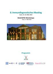 8. Immundiagnostisches Meeting - (GFID) eV