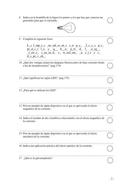 Ejercicios de la unidad didÃ¡ctica 6.- Electricidad y ... - IES Rey Pastor