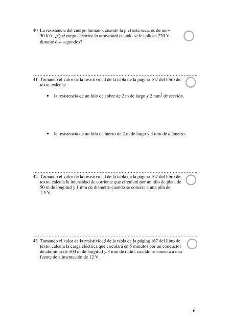 Ejercicios de la unidad didÃ¡ctica 6.- Electricidad y ... - IES Rey Pastor