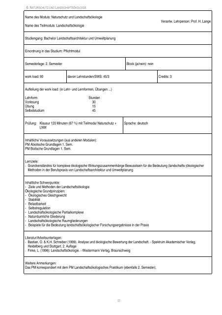 Modulhandbuch - Fachbereich Landwirtschaft - Ökotrophologie ...