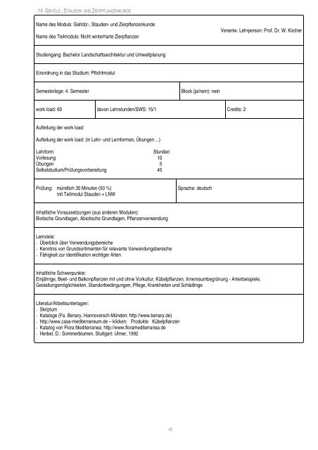 Modulhandbuch - Fachbereich Landwirtschaft - Ökotrophologie ...