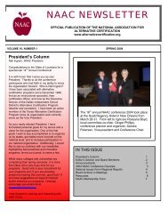 naac newsletter - National Association for Alternative Certification