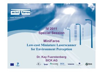 Low-cost Miniature Laserscanner for Environment Perception