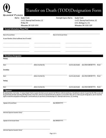 transfer on death tod registration request american funds american funds transfer form