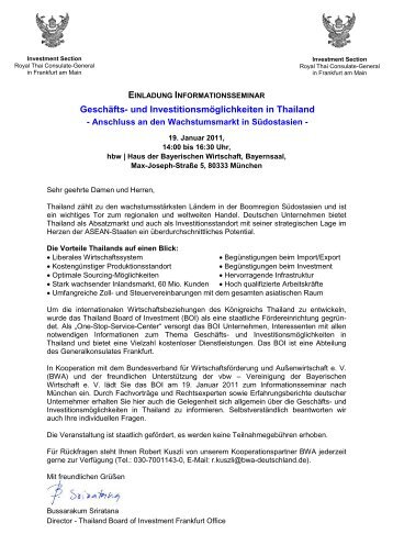 ReprÃ¤sentationsbÃ¼ro des - Thailandproject.de