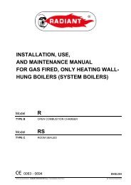 R-RS Heating Only install - Portsdean Technical