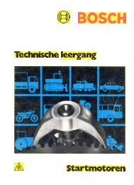 Bosch technische leergang - Startmotoren - Ankan