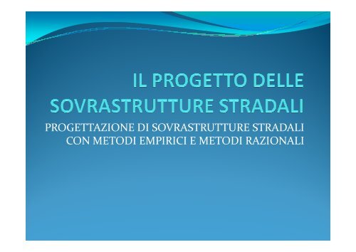 Progettazione stradale - Provincia di Treviso