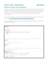 Yammer Admin Guide Yammer Success Center