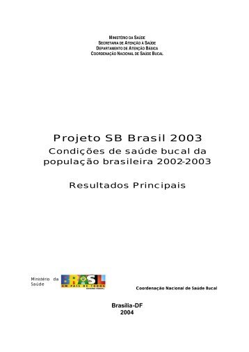 Projeto SB Brasil 2003 - APCD