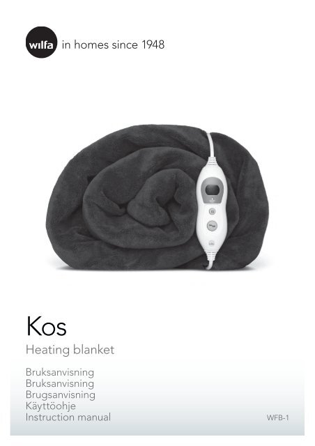 Heating blanket - Wilfa