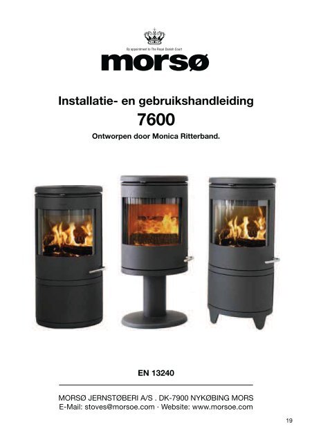 gebruikshandleiding Morso 7600 serie - UwKachel