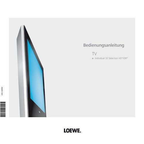 TV Bedienungsanleitung - Loewe