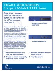 Network Video Recorders Compact NVR-AS 3000 Series
