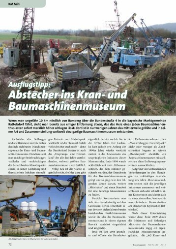 KranMagazin Nr 87 - und Baumaschinenmuseum