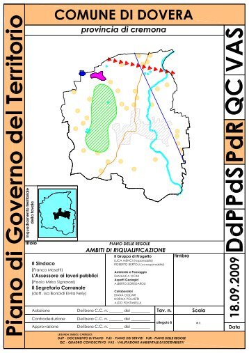 Piano di Governo del Territorio Piano delle Regole Allegato âBâ