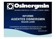 Implementación e inauguración de Agentes OSINERGMIN en Junín