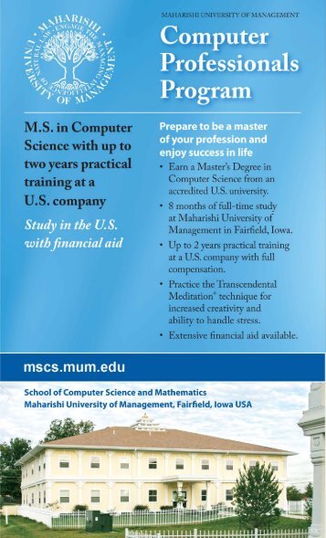 U.s. - Maharishi University of Management