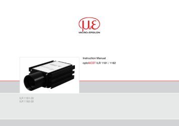 Manual optoNCDT ILR 1181-1182 - Micro-Epsilon