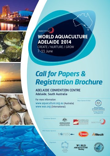 Conference Brochure - The World Aquaculture Society