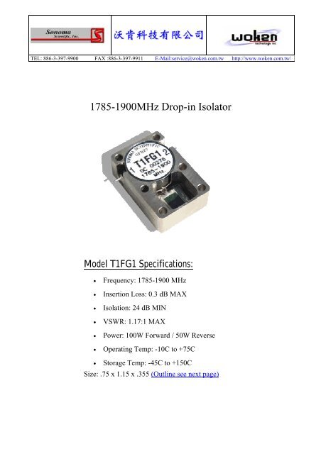 Isolator & Circulator Catalog