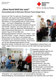 Ohne Hund fehlt hier was! - DRK-Kreisverband Mannheim e.V.