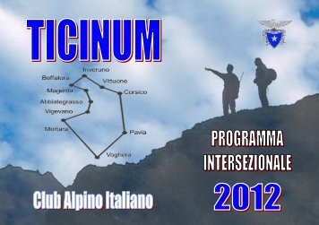 Opuscolo 2012 in formato PDF - SEZIONE CAI - Voghera