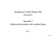 Appendix 1 â Workshop Summaries & Locality Notes - Shoalhaven ...
